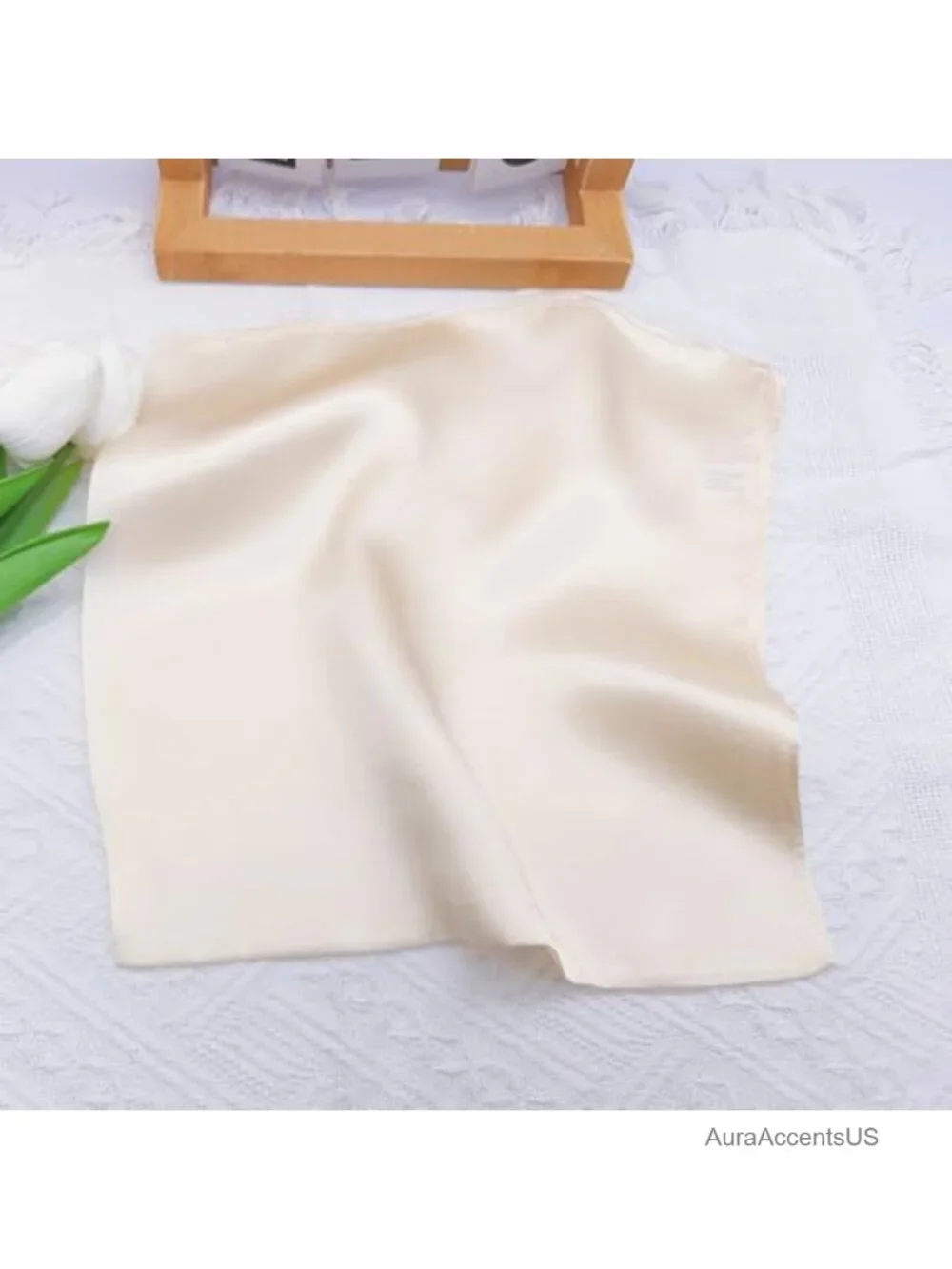 100% Mulberry Silk Square Scarf for Women, 21x21 Neck Scarf, Hair Scarf, Gift